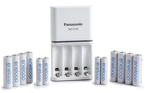 Panasonic eneloop Power Pack, 8 AA + 4 AAA with BQ-CC55 Charger