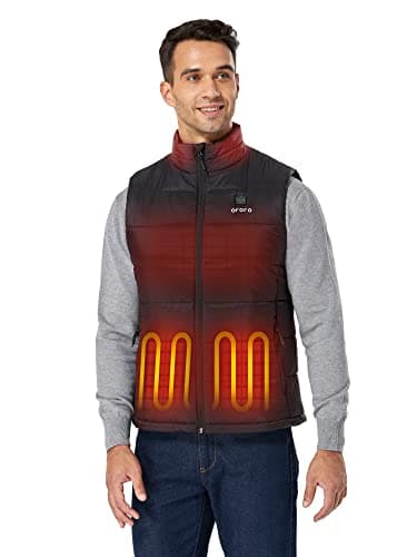 ORORO Men's Heated Puffer Vest