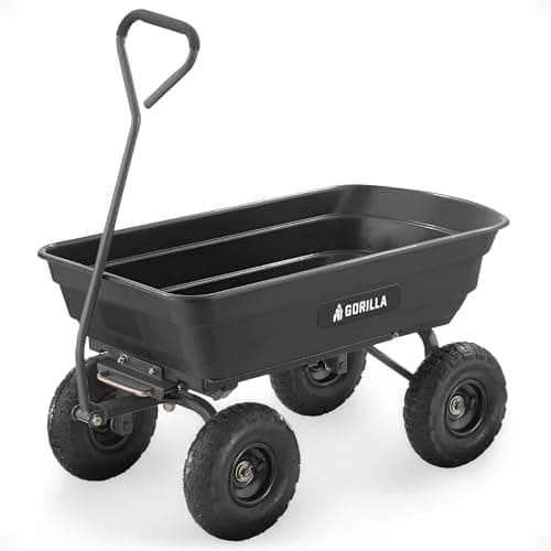 Gorilla Carts GOR4PS Poly Dump Cart